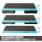 The Step Health Club Size Platform With four 4 Original Risers - Teal F1010W - alternate 3